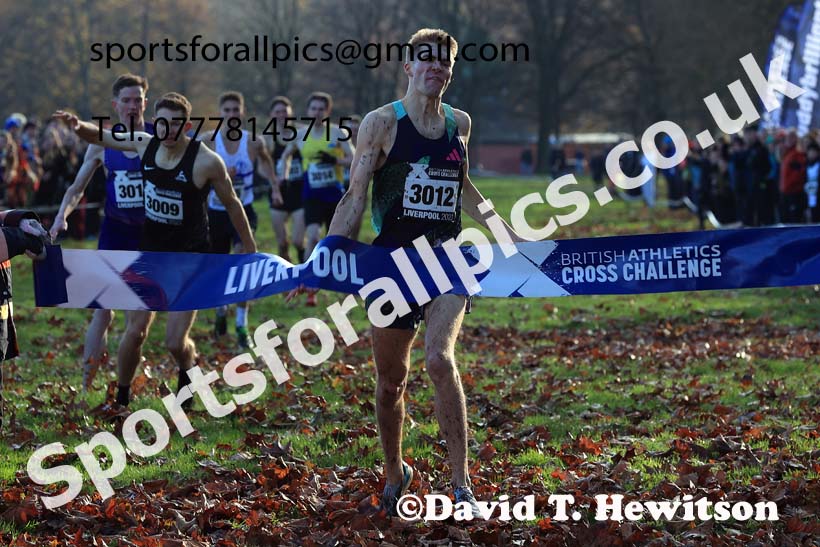European Men's Short Course Relay Trials, 2023 British Athletics Cross Challenge, Sefton Park, Liverpool. Photo: David T. Hewitson/Sports for All Pics